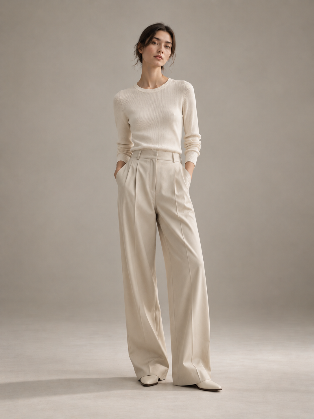 Stone Relaxed Trouser